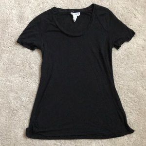 For the Republic Semi Sheer Black Tee